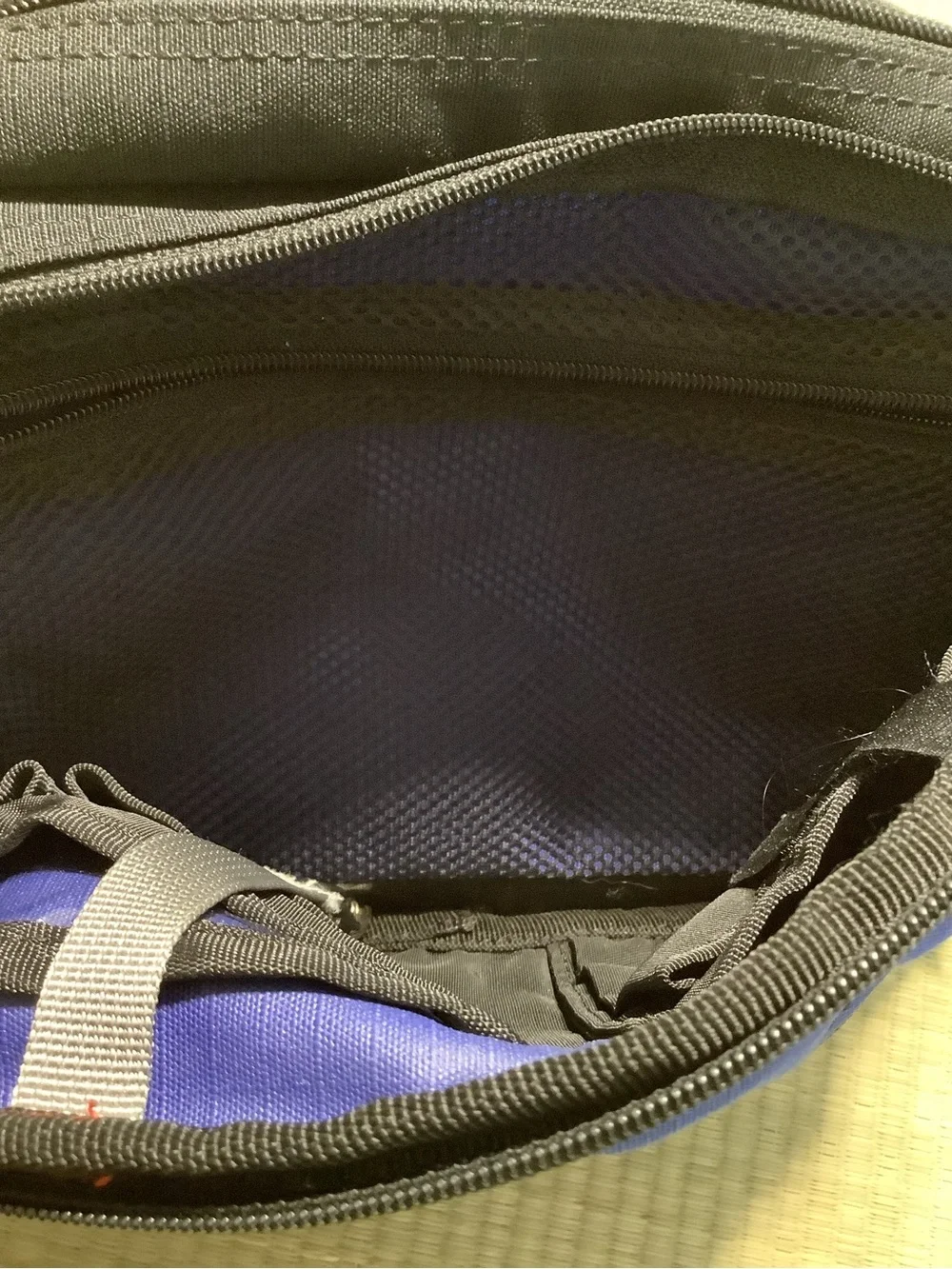 Vintage REI Co-op Fanny Pack Black Blue Utility Bag Travel Hiking